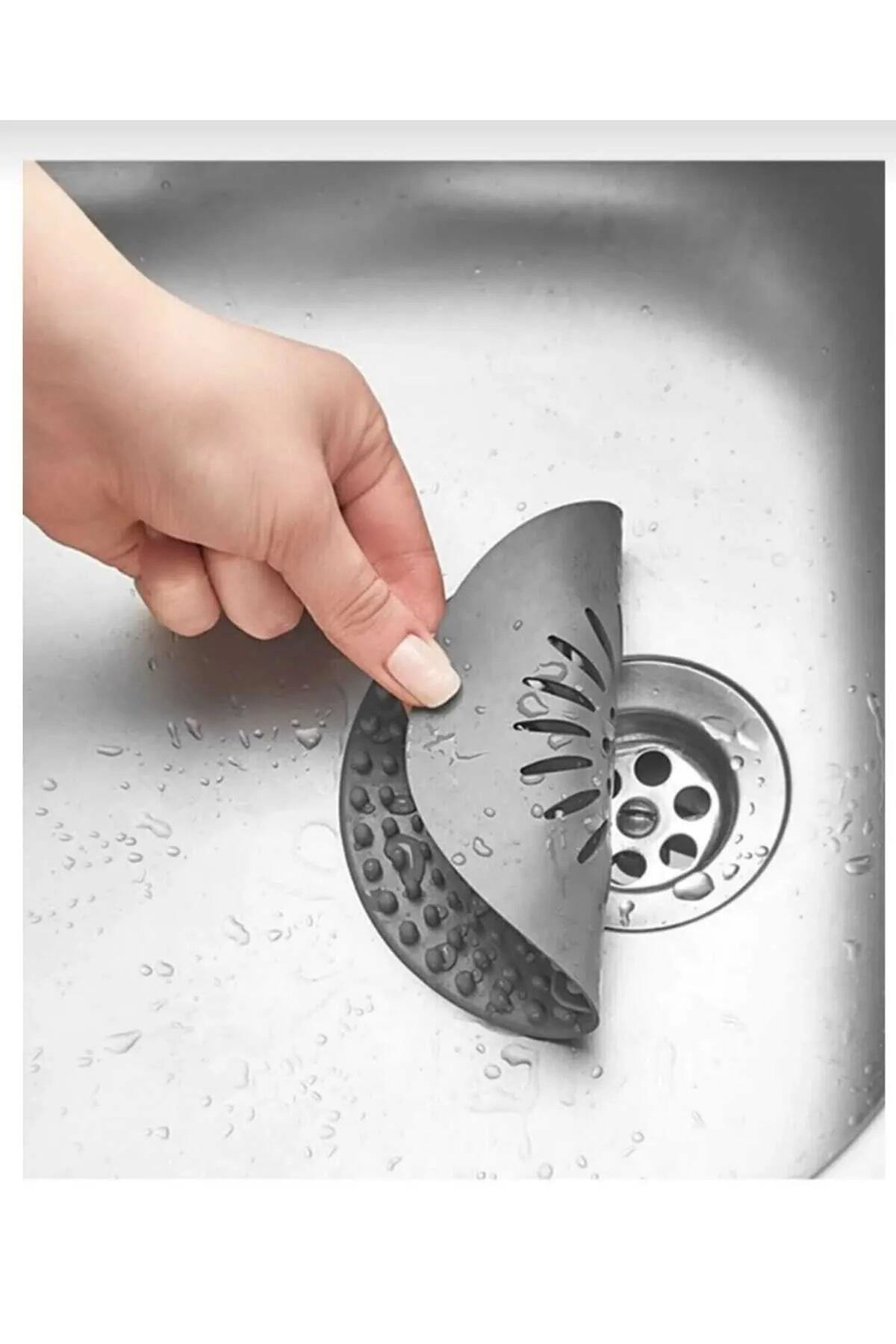 Çerçici Yuvarlak Süzgeçli Silikon Mutfak Lavabo Ve Küvet Süzgeci Gider Sü