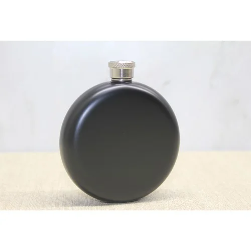 Yuvarlak Tekli Matara 5 Oz Siyah Yuvarlak Tekli Matara 5 Oz Siyah
