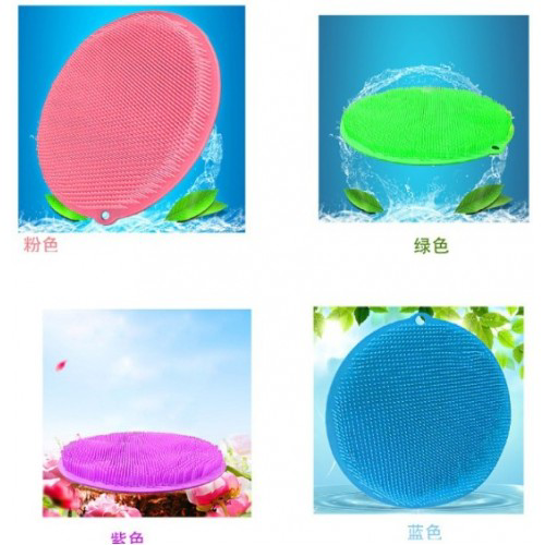 Woody Sofia Yuvarlak Vantuzlu Banyo Sırt Kese Matı 26 Cm