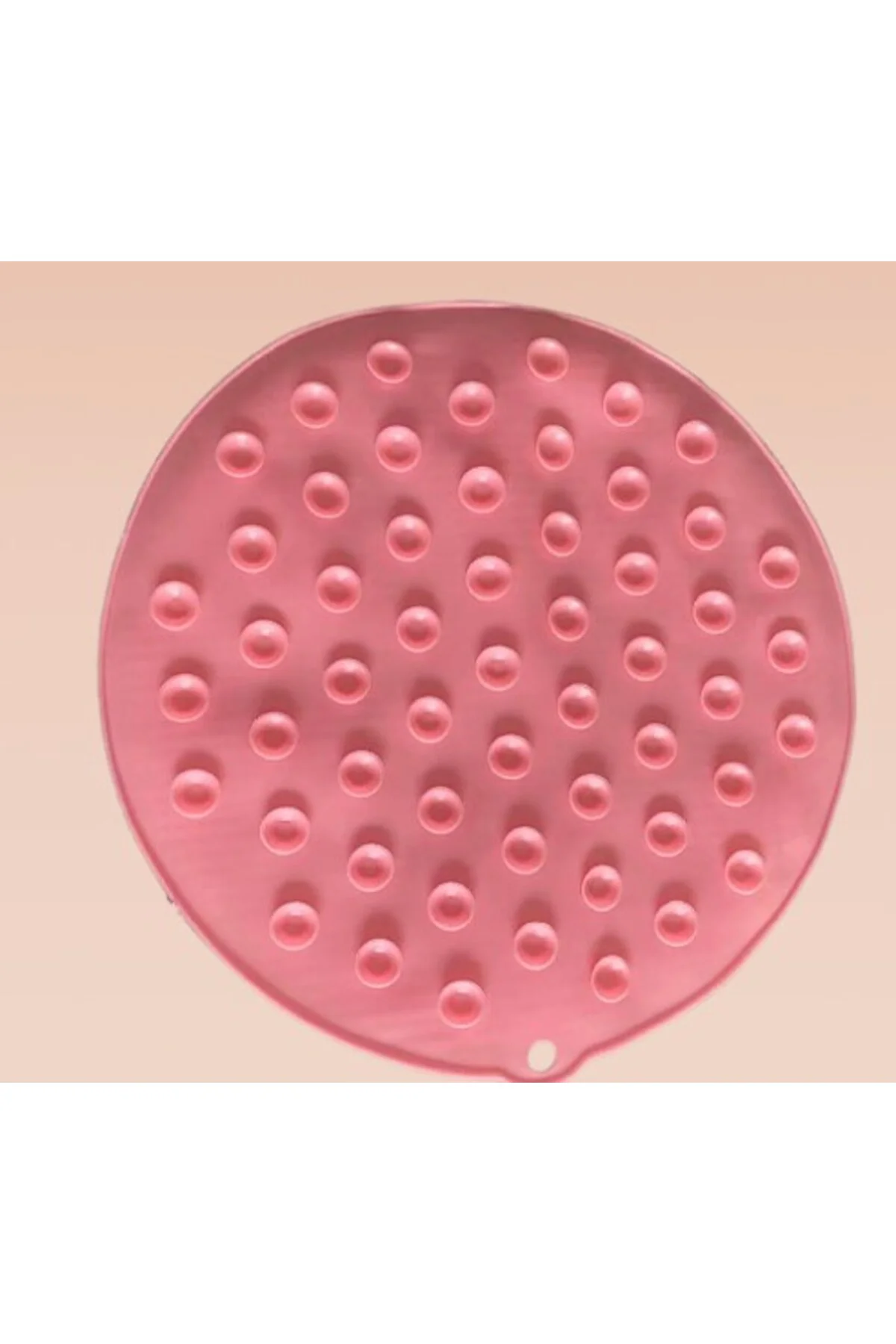 Yuvarlak Vantuzlu Banyo Sırt Kese Matı 26 cm