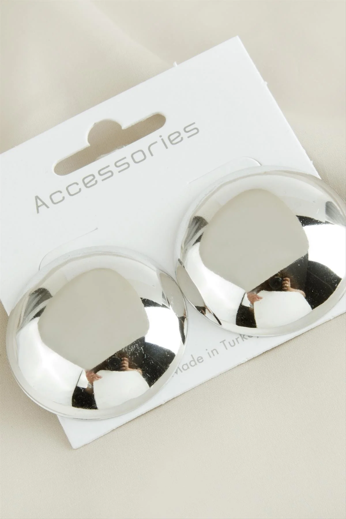 Yuvarlak Yeni Sezon () Metal Küpe-Sarı