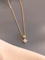 YUVARLAK ZİRKON TAŞLI GOLD MİNİMAL ZARİF KOLYE-KOL153 YUVARLAK ZİRKON TAŞLI GOLD MİNİMAL ZARİF KOLYE-KOL153