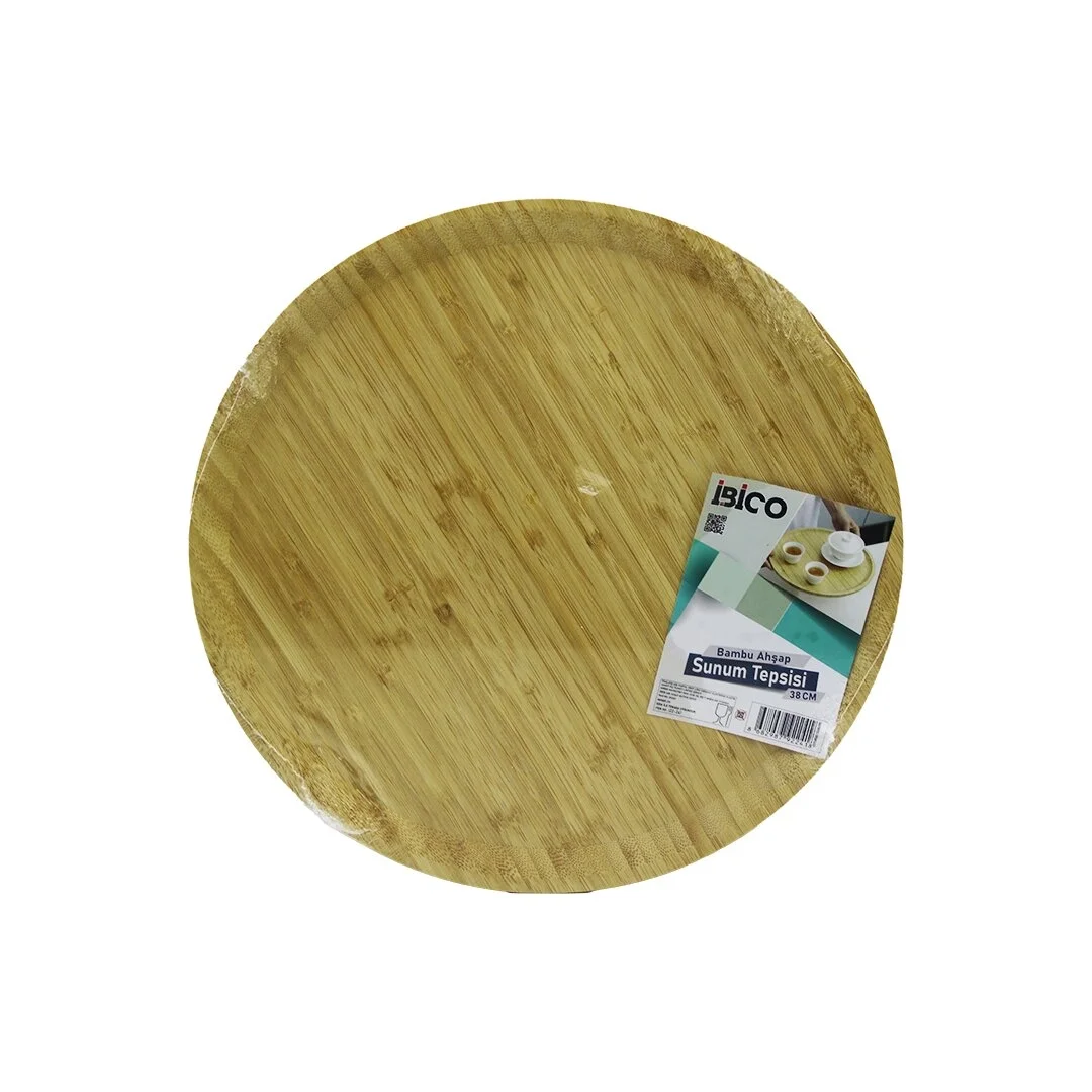 Yuvarlak=38cm Ahşap Bambu Servis Sunum Tepsi - Tahtası Bx40 Fiyatı, Yorumları ve Özellikleri