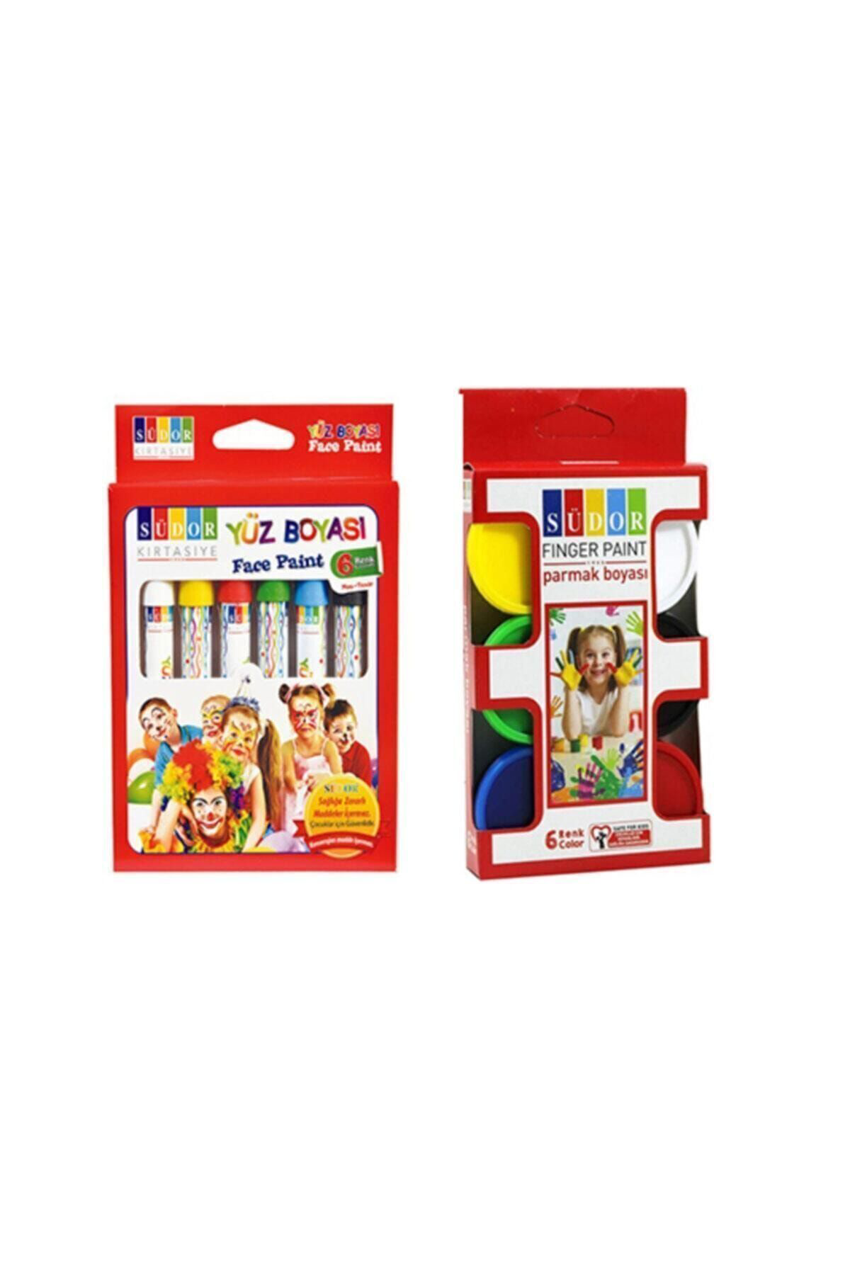 Yüz Boyası 6'lı Ve Parmak Boyası 6'lı
