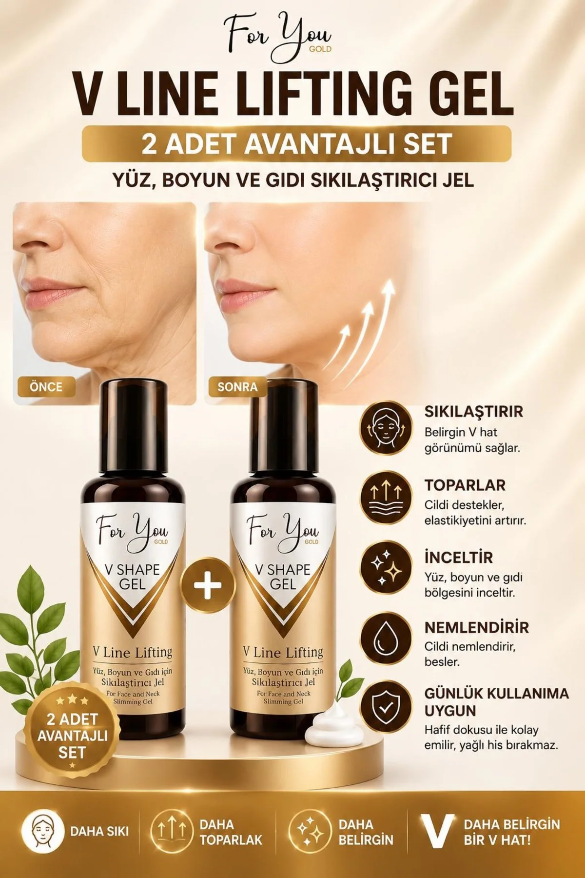 Yüz, Boyun, Çene Ve Gıdı Incelmeye Yardımcı, Sıkılaştırıcı, Topar