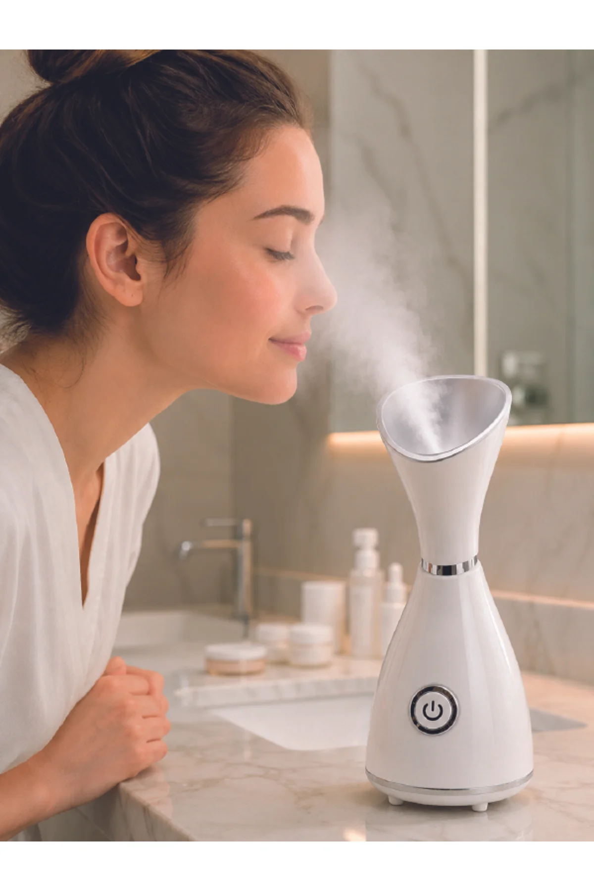Yüz Buhar Cihazı 80 ML Su Hazneli Nano İyonik Yüz Buhar Cihazı 80 ML Su Hazneli Nano İyonik - Görsel 5
