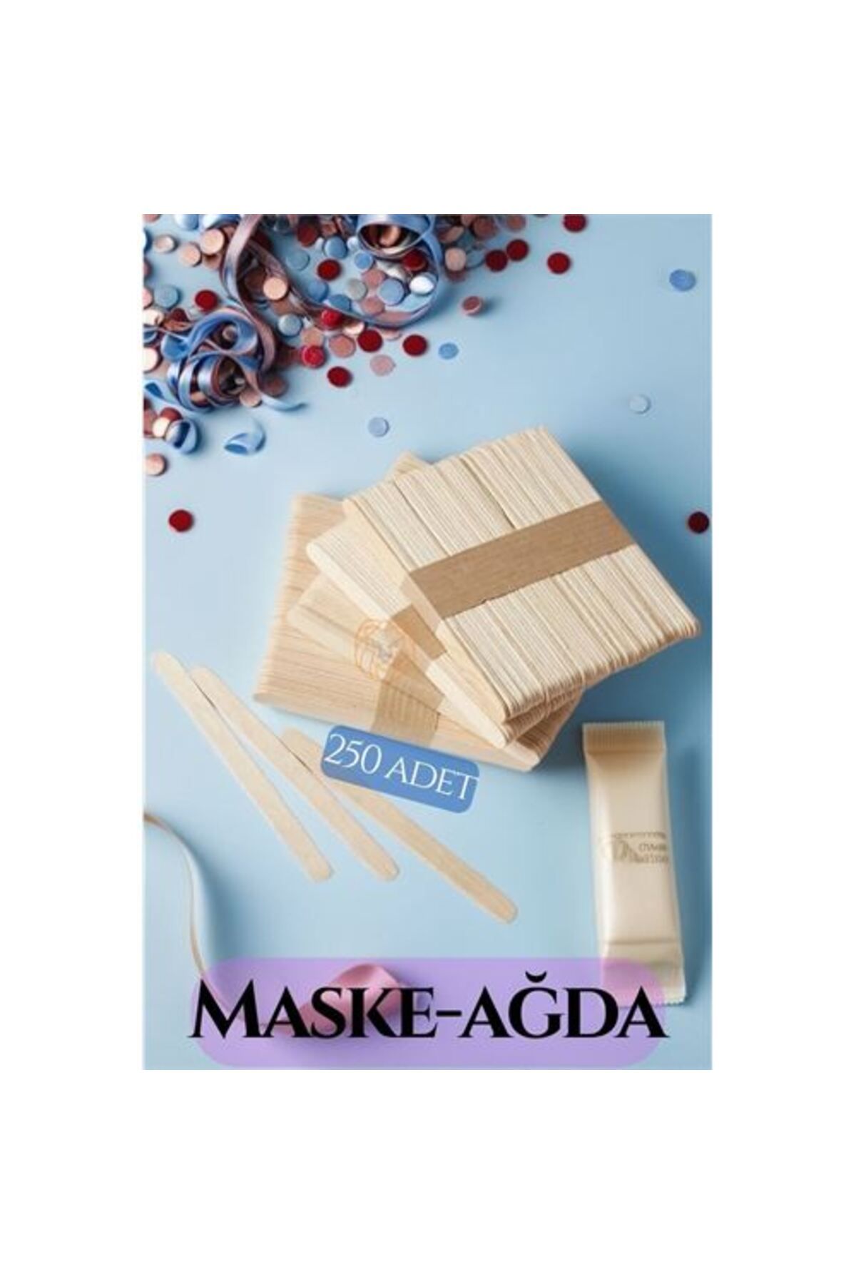 Modacar Yüz Cilt Ve Ağda Spatulası 250 Adet