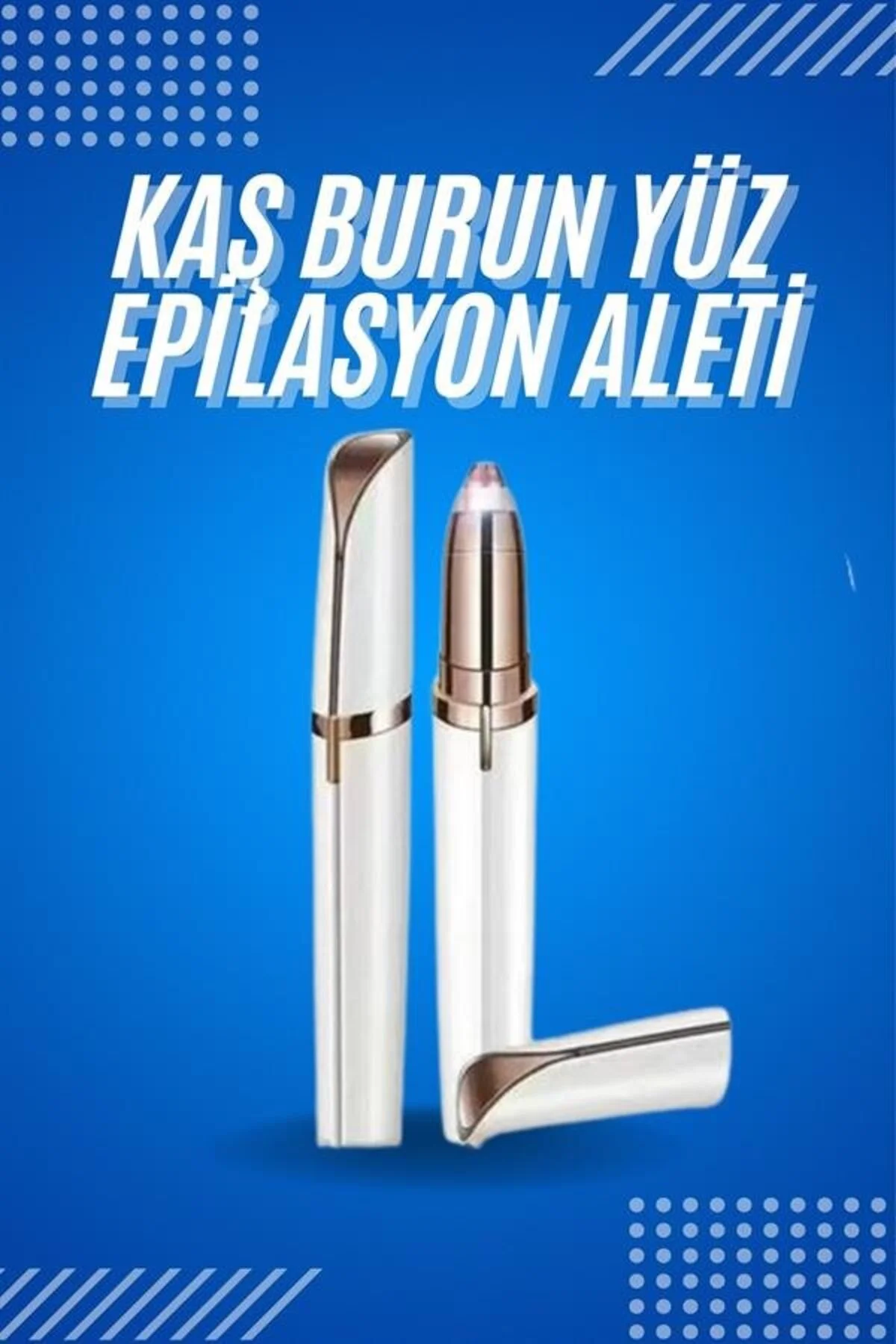 Yüz Epilatör Kıl Kaş Bıyık Tüy Alma Aleti Kaş Bıyık Alma Epilatörü - Görsel 2