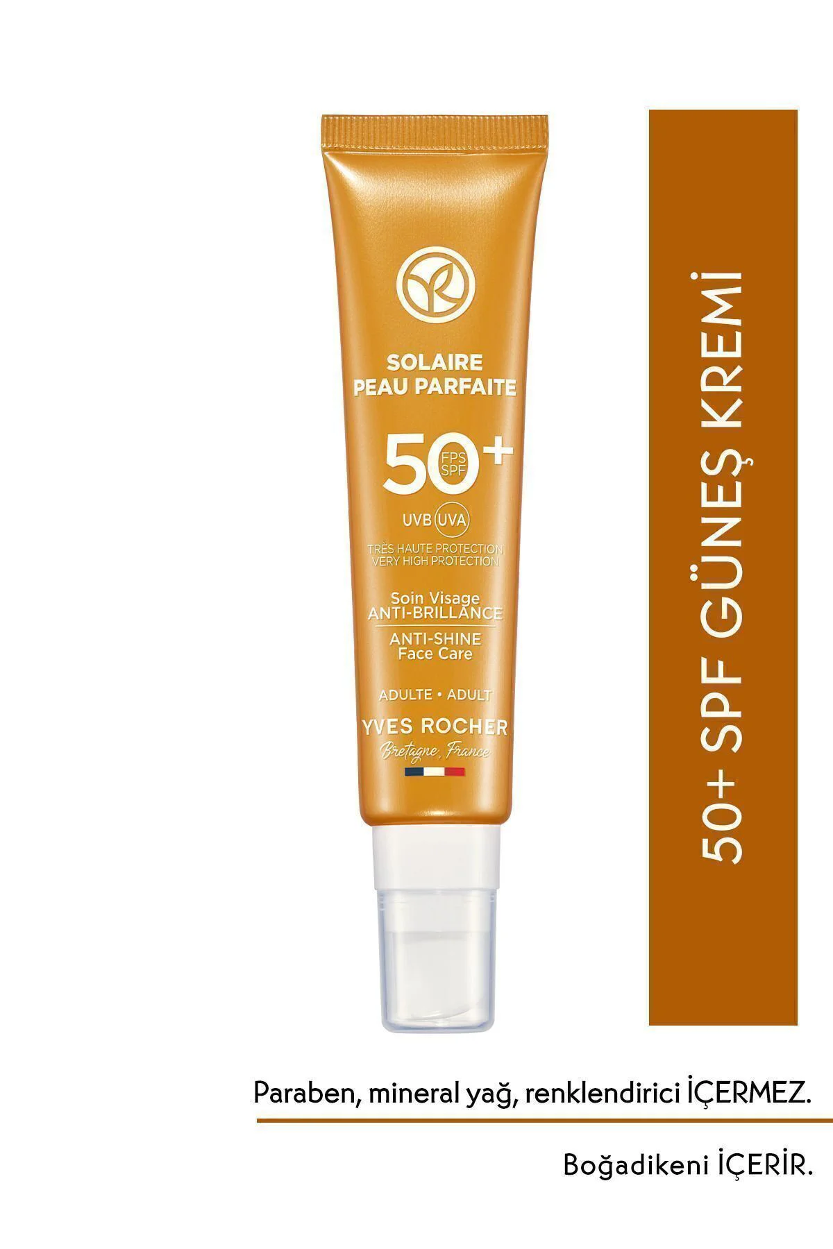 Yüz Güneş Kremi - SPF 50+ - Parlama Karşıtı / Solaire Peau Parfai