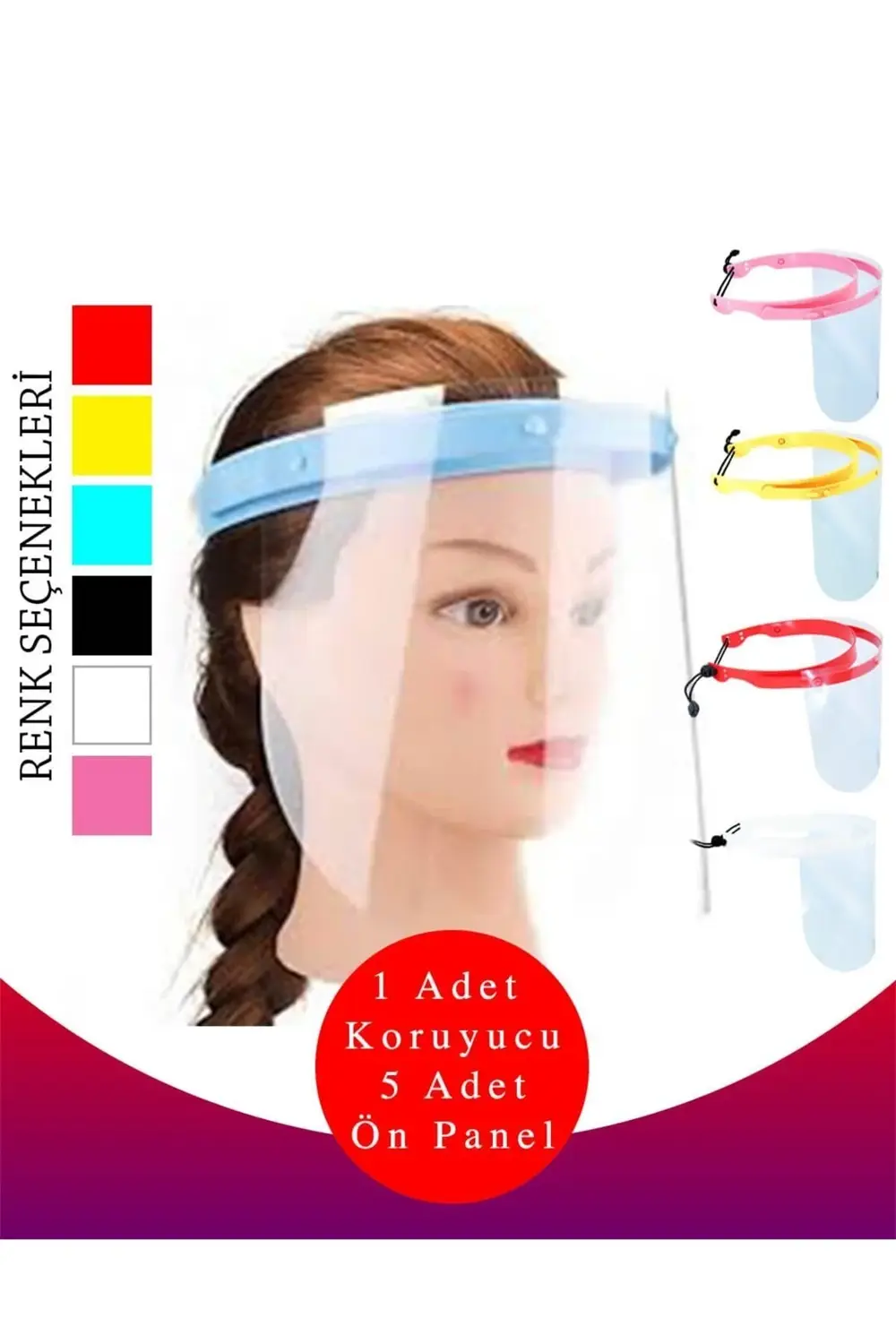 YÜZ KORUYUCU SİPERLİK+ 5 ADET YEDEK