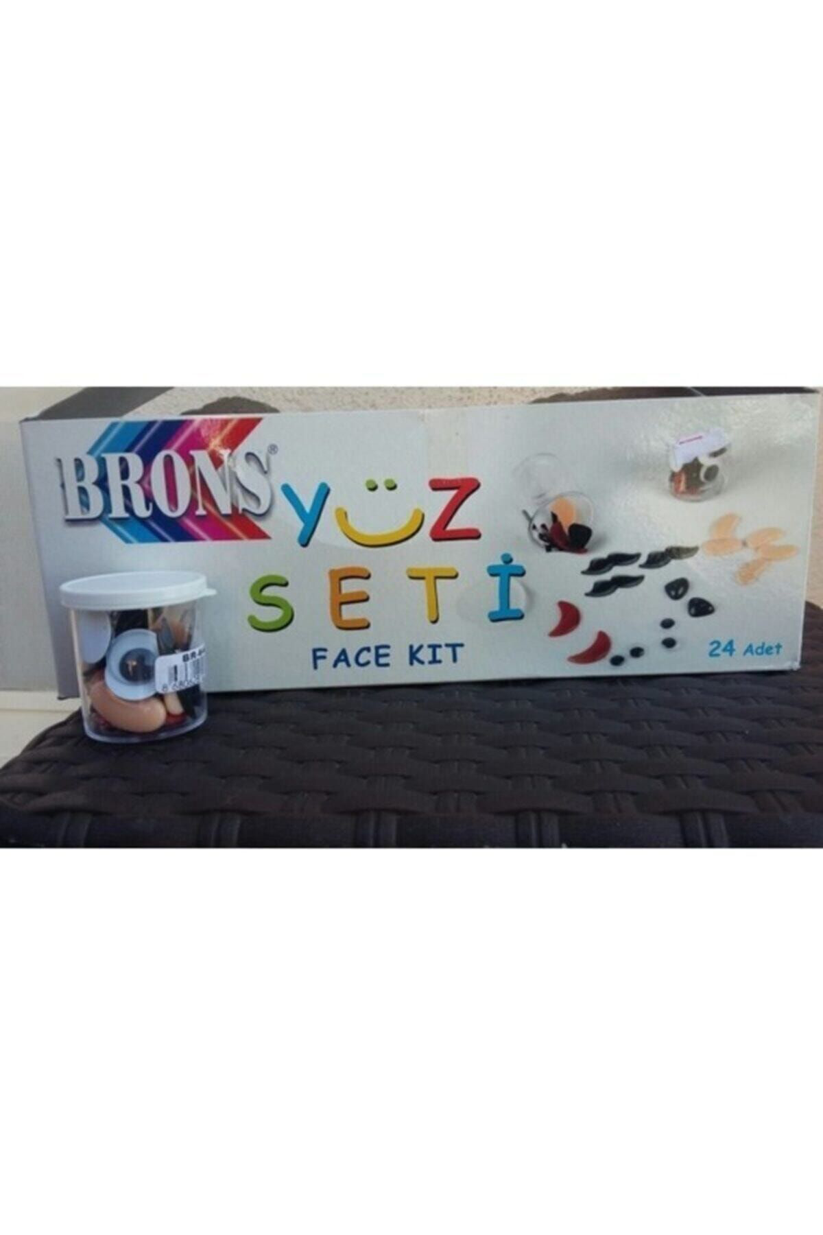 Brons Yüz Seti (Oynar Göz,Kulak,Burun,Bıyık,Dudak) 4 Takım