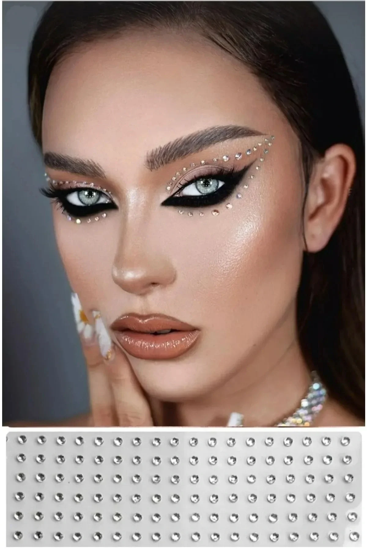 Yüz Taşı Kristal - Burun, Vücut Taşı, Tattoo Makyaj Taşı, Yapışkanlı, 12 Adet Yüz Taşı Kristal - Burun, Vücut Taşı, Tattoo Makyaj Taşı, Yapışkanlı, 12 Adet