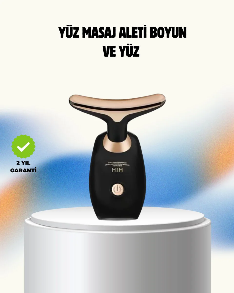 Yüz Ve Boyun Kırışıklık Giderici Ems Güzellik Cihazı - Cilt Sıkılaştırma ve Anti-Aging Yüz Masaj Aleti