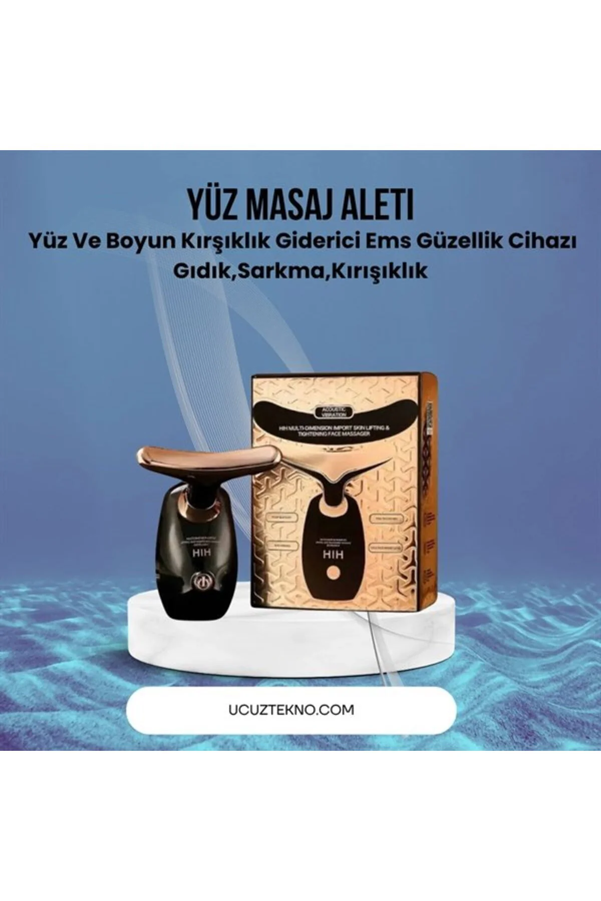 Yüz Ve Boyun Masaj Aleti – Yunus Tasarım, Kırışık Görünümü Gideri