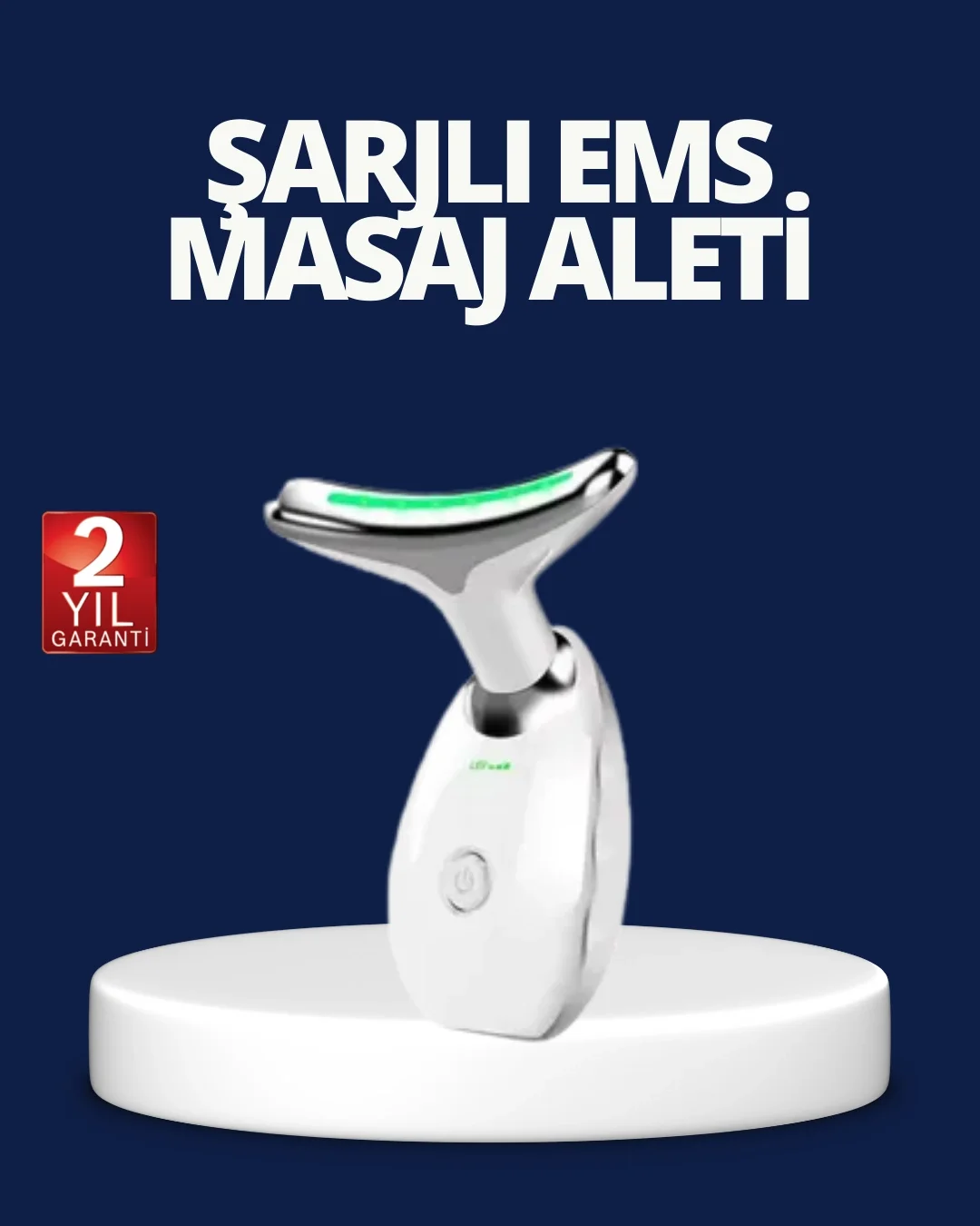 Yüz ve Boyun Sıkılaştırıcı Cilt Bakım Cihazı | EMS Mikro Akım &amp; Kırışıklık Giderici