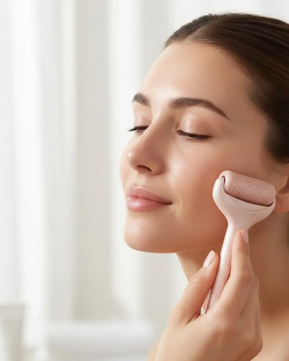 Yüz ve Göz Altı İçin Buz Silindiri Şişlik Giderici Masaj Aleti