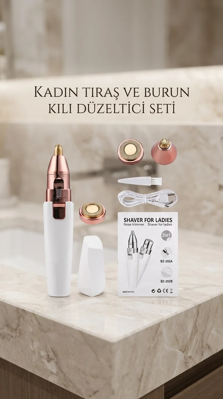 Yüz ve Kaş Epilatörü Tüy Alma Aleti Pratik Kullanım