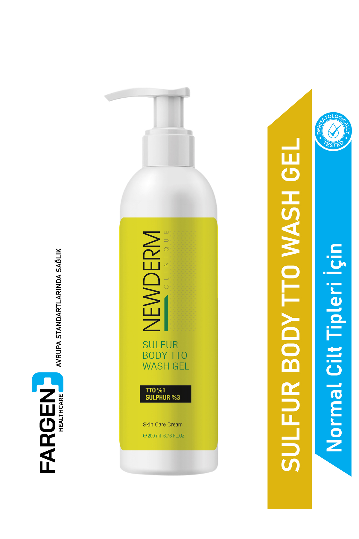 Newderm Yüz Ve Vücut Yıkama Sulfur 200Ml.