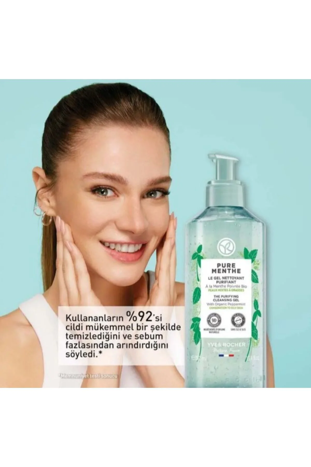 Yüz Yıkama Jeli - Karma ve Yağlı Cilt / Pure Menthe Gözenek Sıkıl