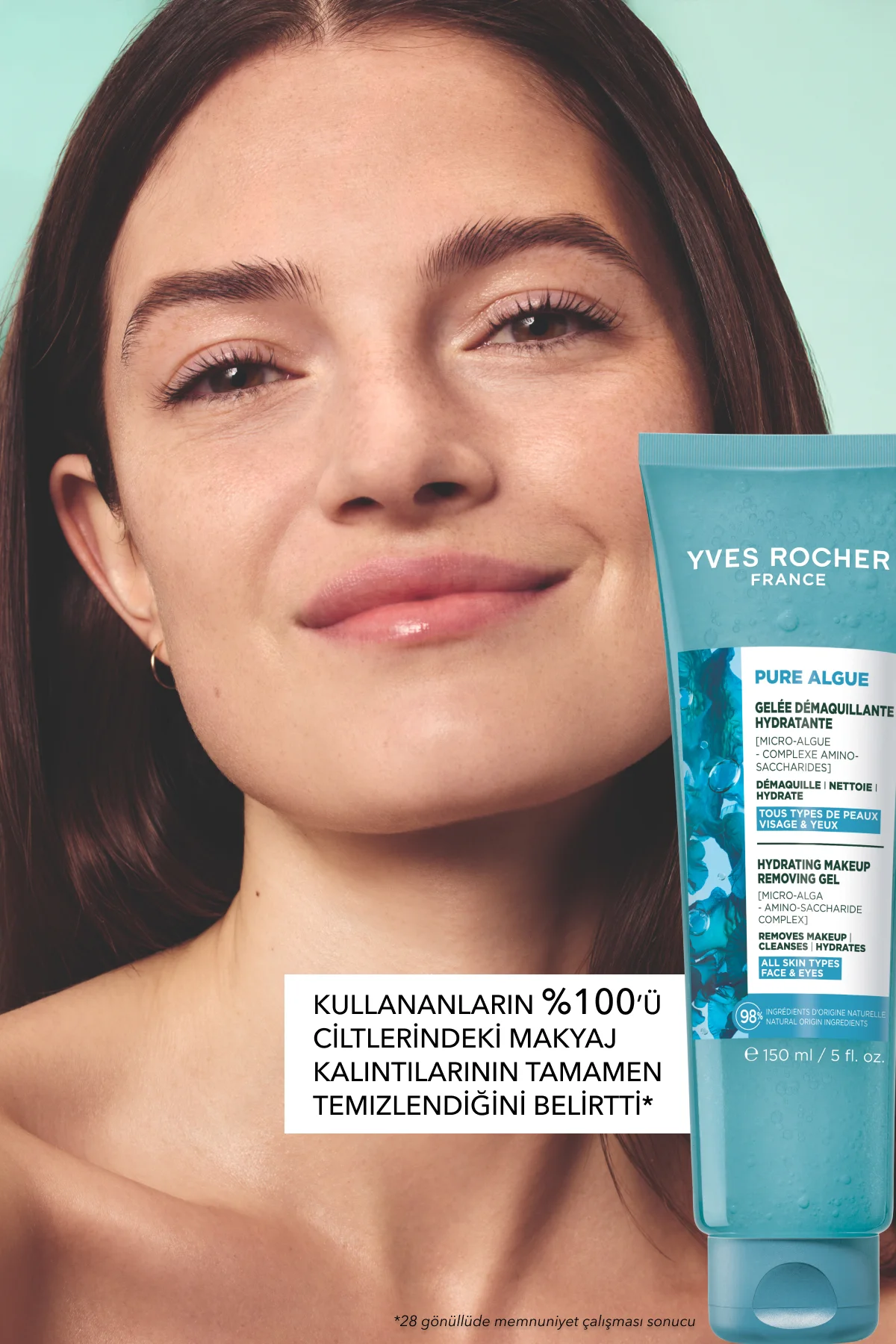 Yüz Yıkama/Makyaj Temizleme Jeli-Normal ve Kuru Cilt-Pure Algue N