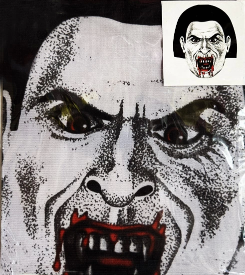 Yüze Yapışan Kafaya Tam Geçmeli Streç Kanlı Vampir Maske Bez Mask