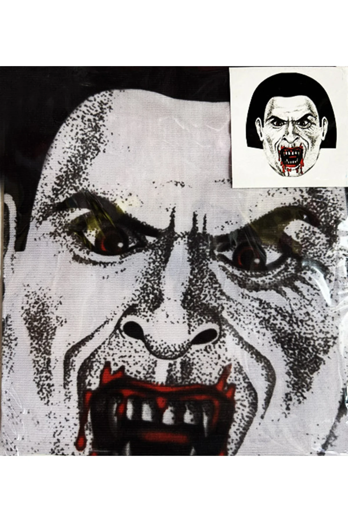 Yüze Yapışan Kafaya Tam Geçmeli Streç Kanlı Vampir Maske Bez Mask Yüze Yapışan Kafaya Tam Geçmeli Streç Kanlı Vampir Maske Bez Mask
