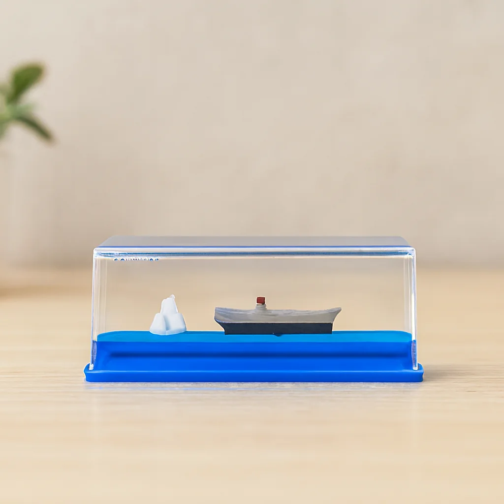 Yüzen Batmayan Akvaryum Dekoru - Gemi &amp; Ada, Mavi, 5.2×15.2×5.3 cm Fiyatı, Yorumları ve Özellikleri