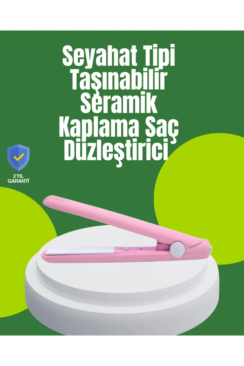 Yüzer Plakalı Kompakt Bukle Maşası – Elastik Tutuculu, Saç Dostu