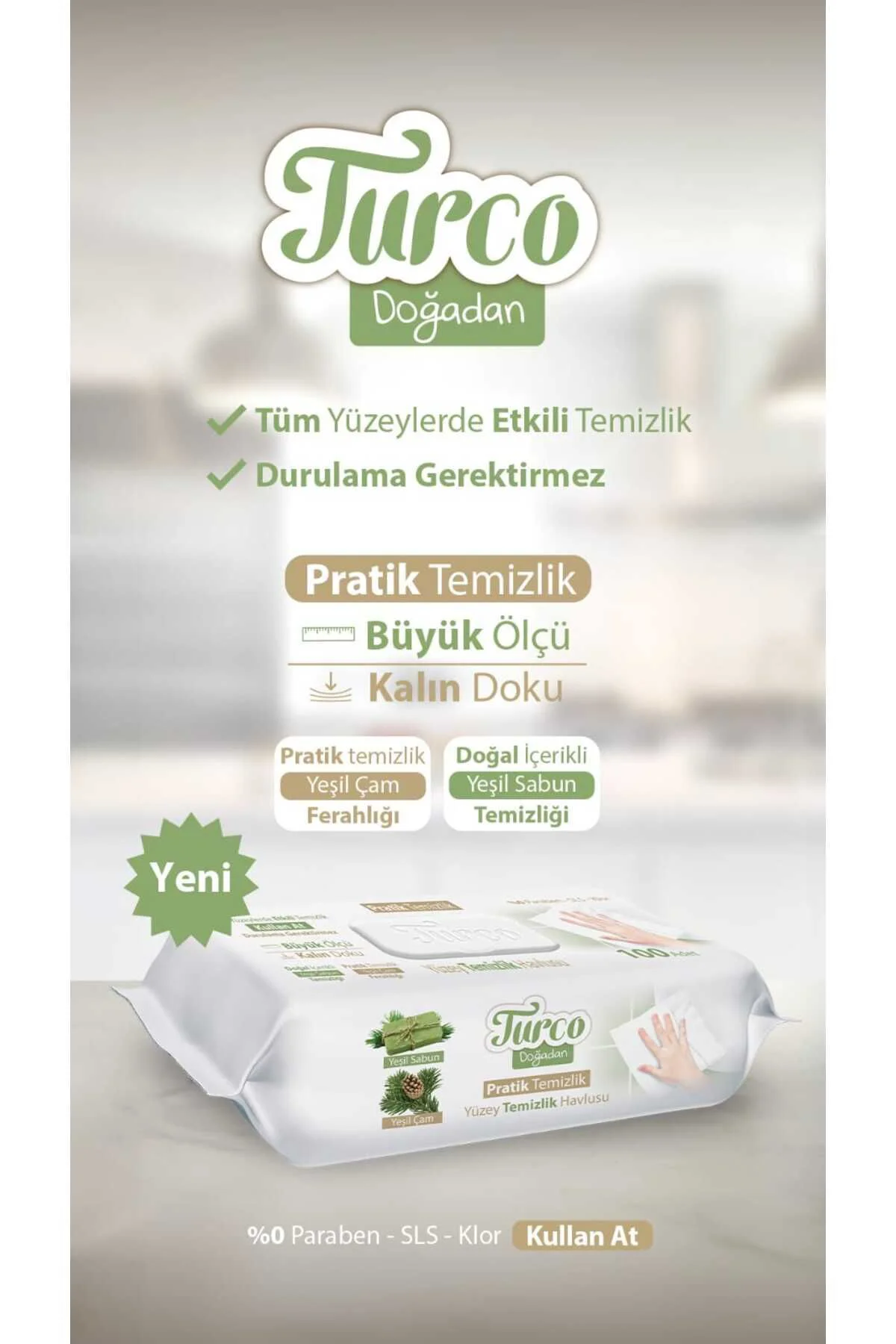 Yüzey Temizleme Mendili 100'lü Fiyatı, Yorumları ve Özellikleri