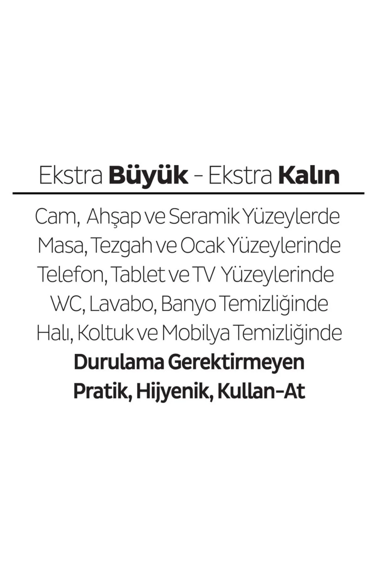 Yüzey Temizlik Havlusu 100 Adet e