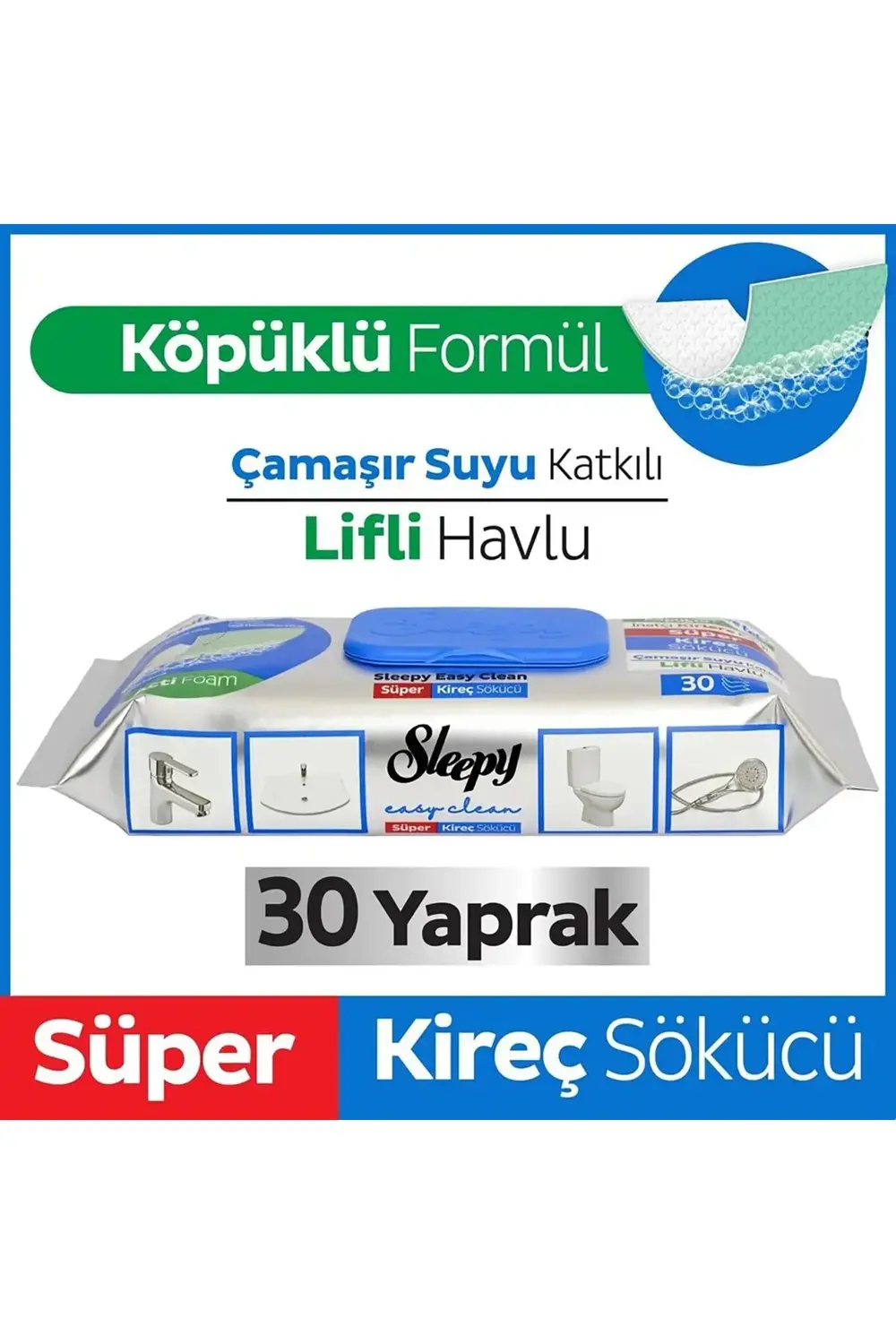Yüzey Temizlik Havlusu 30 Adet Kireç Çözücü