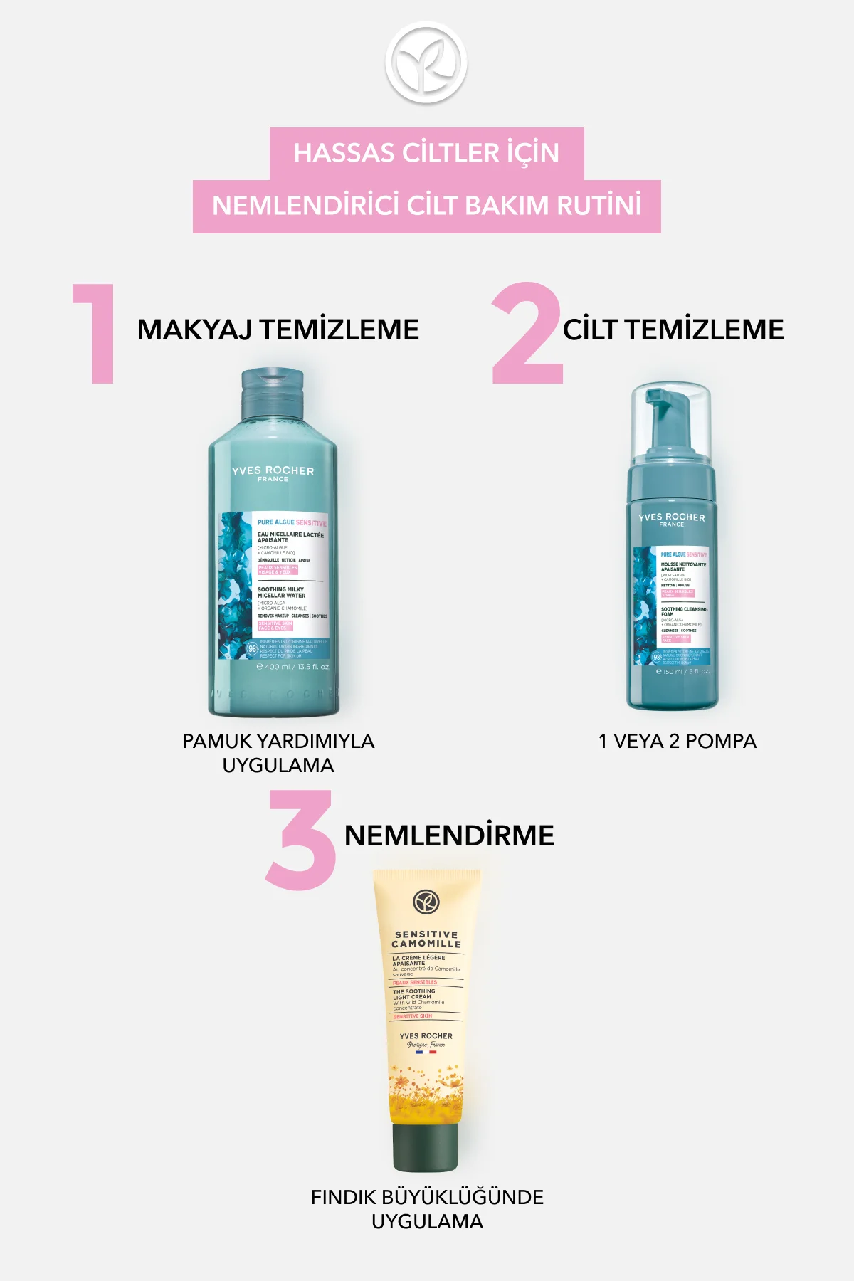Yüz&Makyaj Temizleme Micellar Sütü-Hassas Dahil Tüm Cilt-Pure Alg