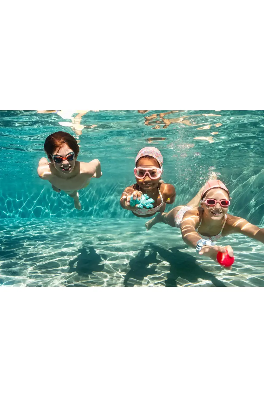 Yüzücü Bonesi - Baskılı Kumaş - S Beden - Pembe