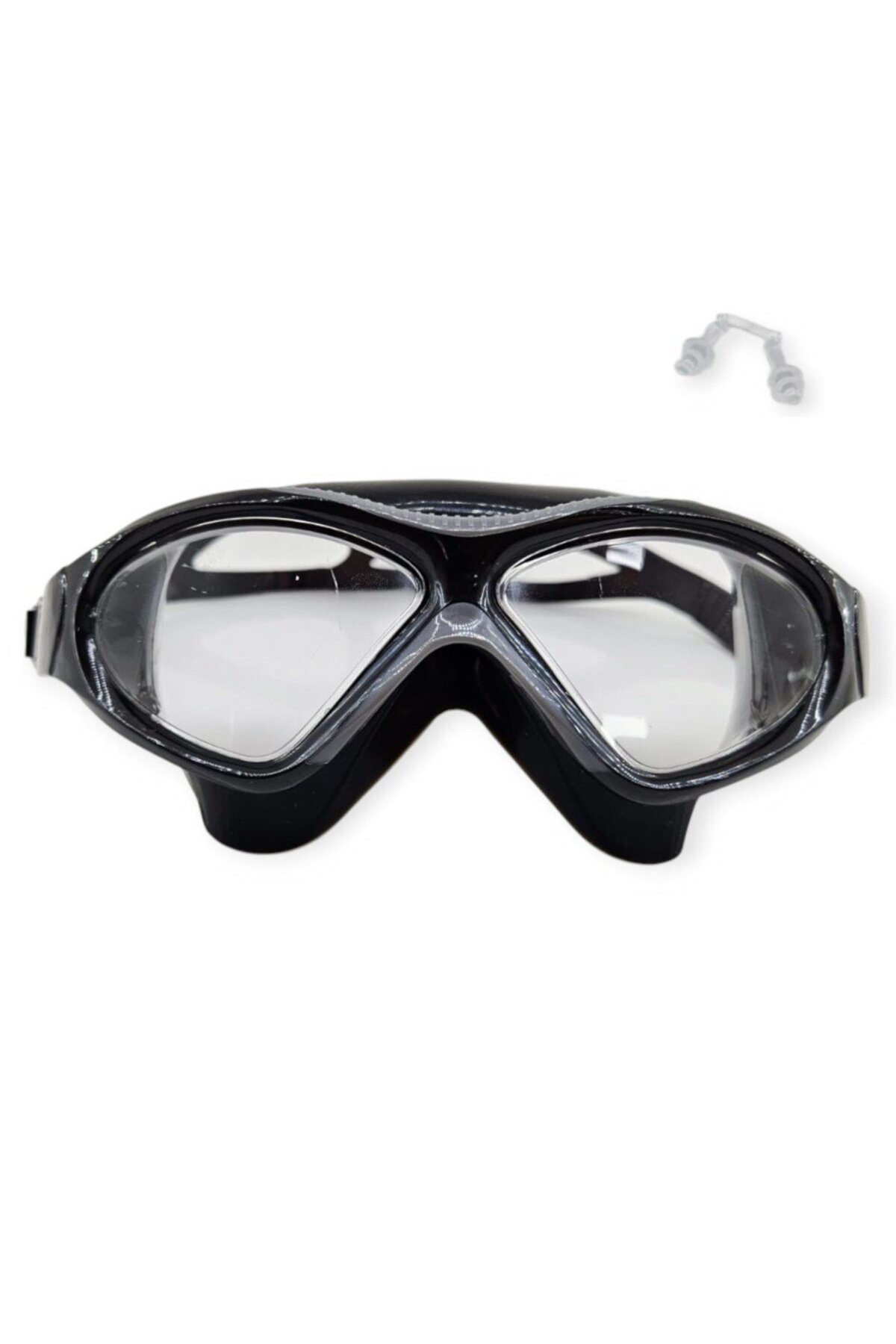 Colezium Yüzücü Sörf Gözlüğü Kulaklık Hediyeli Siyah/Gri - 8170