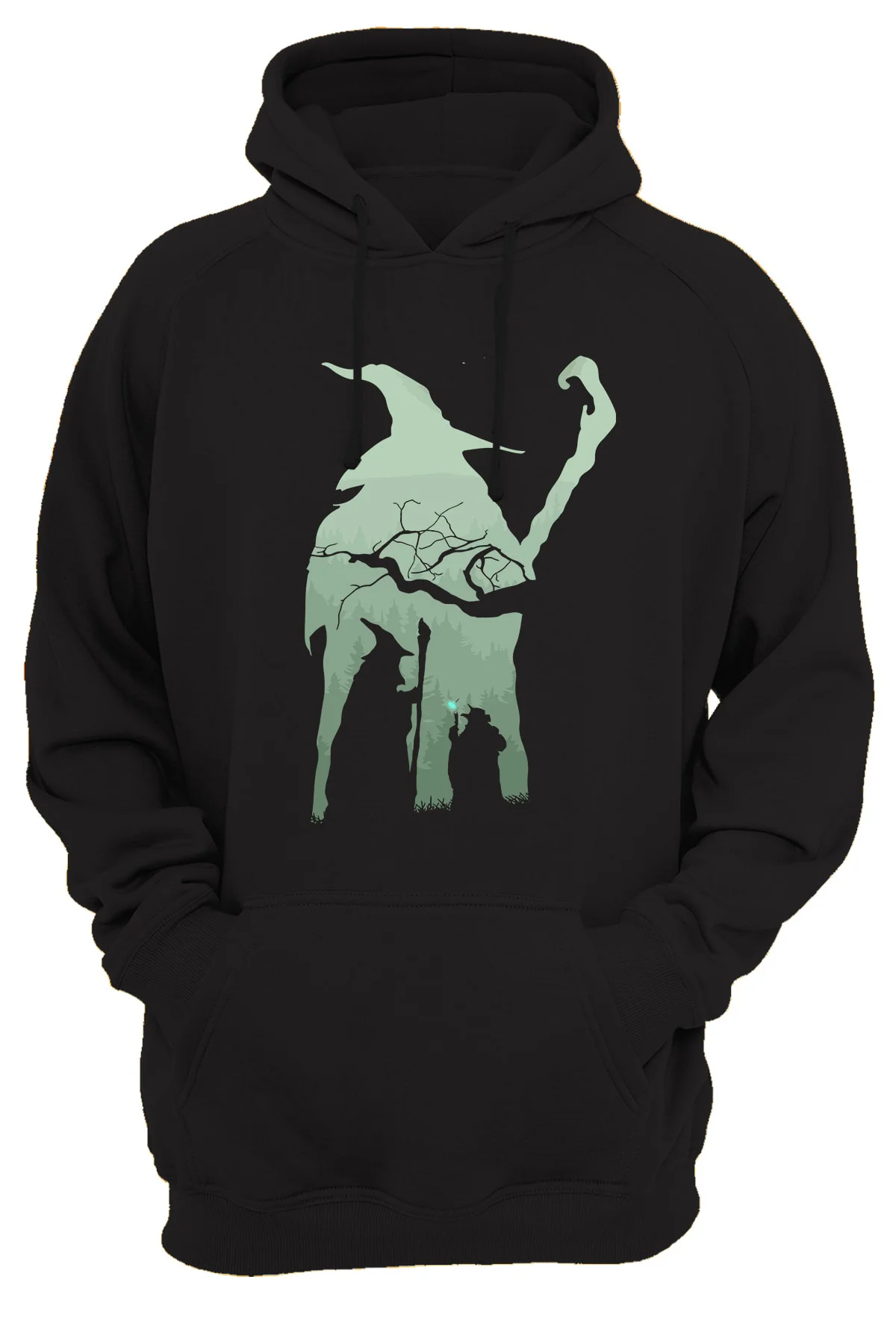 Yüzüklerin Efendisi Gandalf Baskılı %100 Pamuk 3 Ipl. Şardonlu, Içi Polar, Kalın Sweatshirt