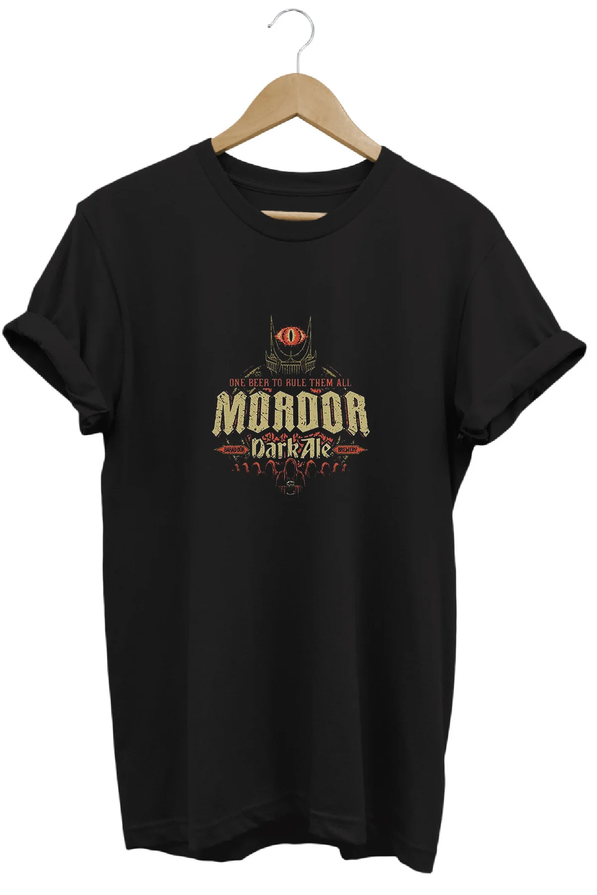 Yüzüklerin Efendisi Mordor Ale Baskılı %100 Pamuk Regular Fit Bis