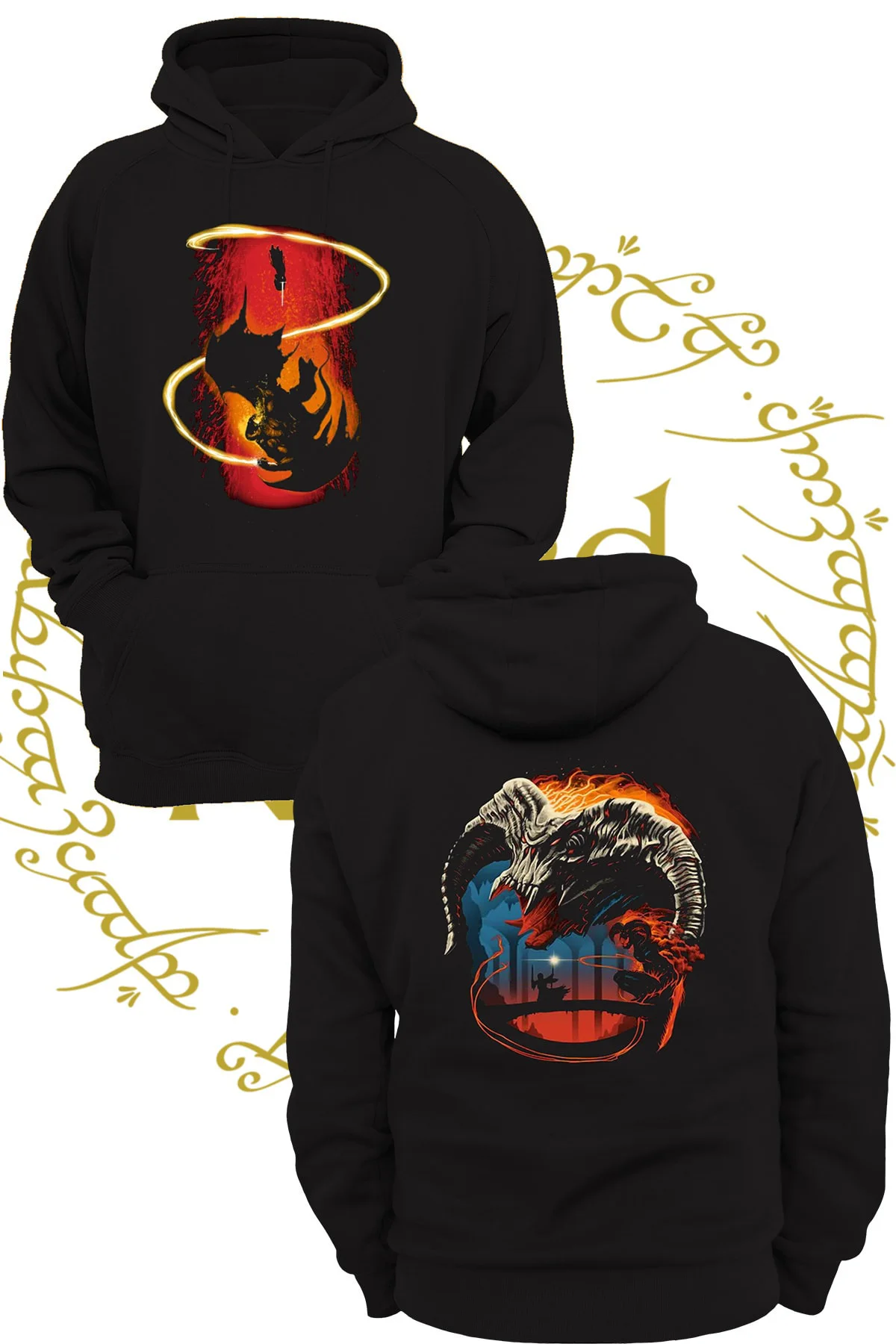 Yüzüklerin Efendisi Balrog  Şardonlu Sweatshirt