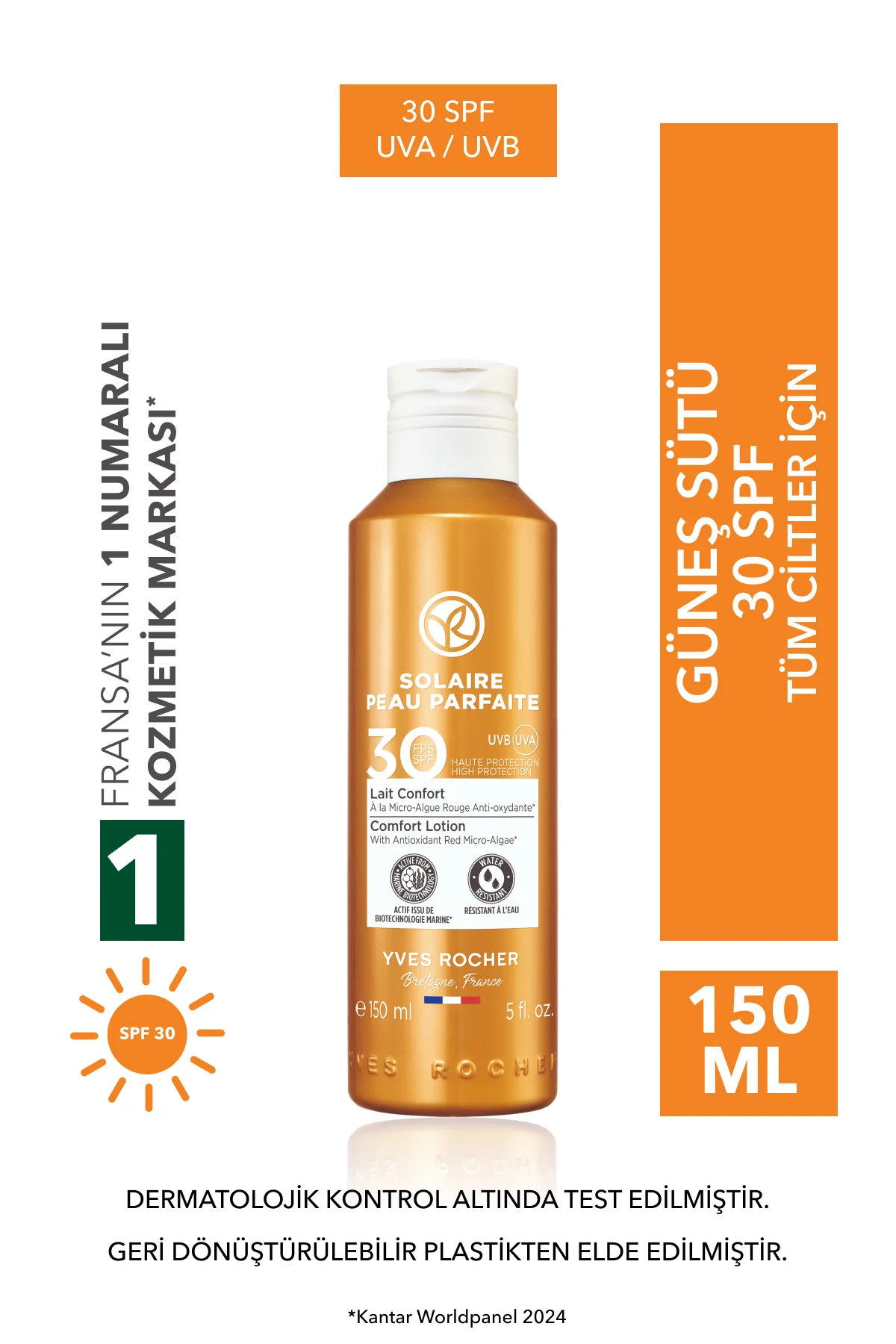 Yüz&Vücut Güneş Losyonu - SPF 30 / Solaire Peau Parfaite-150 ml-3