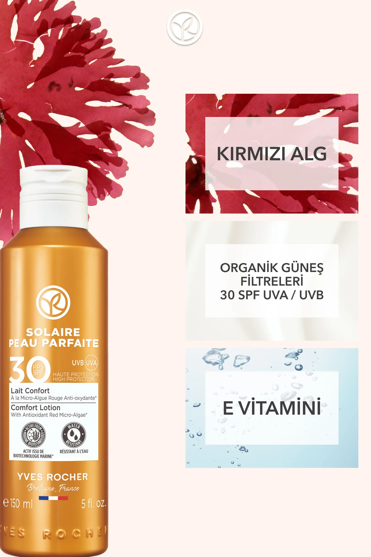 Yüz&Vücut Güneş Losyonu - SPF 30 / Solaire Peau Parfaite-150 ml-3
