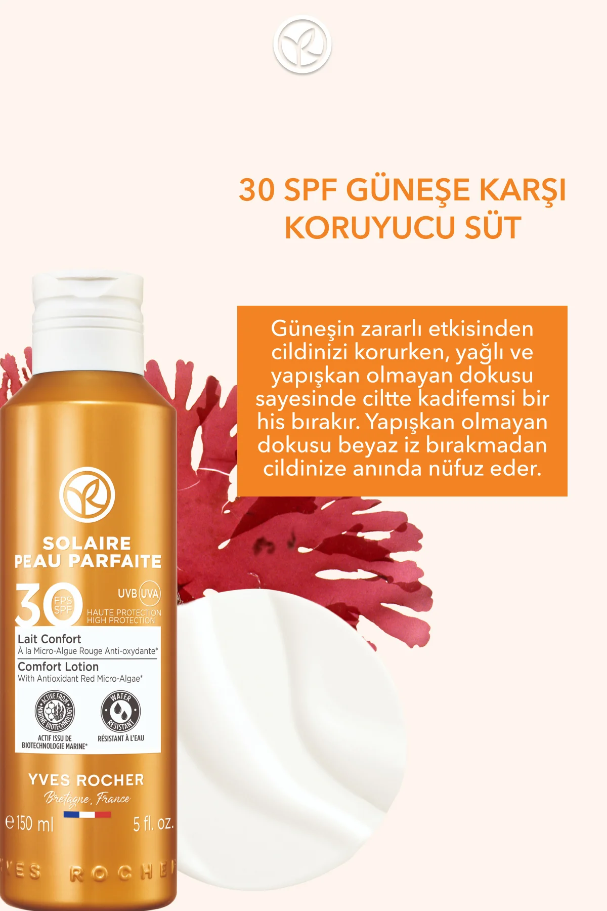 Yüz&Vücut Güneş Losyonu - SPF 30 / Solaire Peau Parfaite-150 ml-3