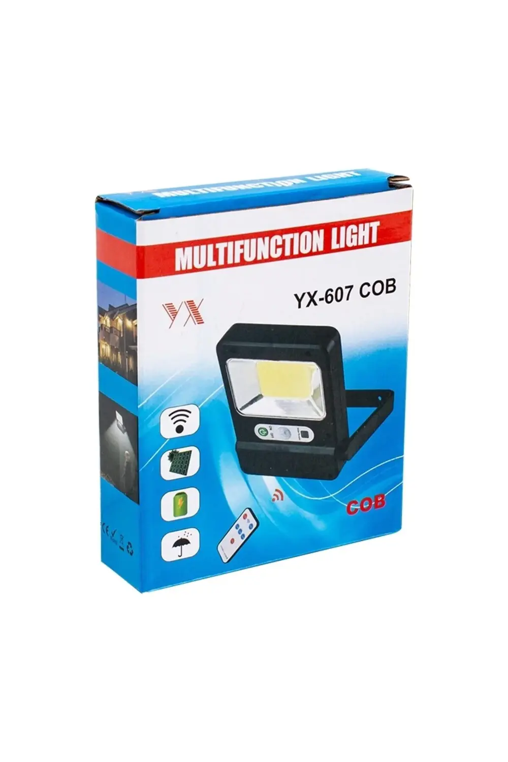 Yx-607 Cob Ledli Solar Panelli Çok Fonksiyonlu Lamba