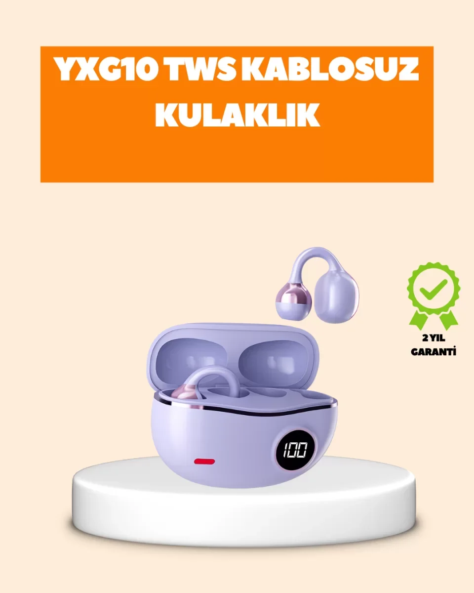 YXG10 Klipsli Açık Kulaklık – Spor İçin Uygun, APTX Ses, Ergonomi