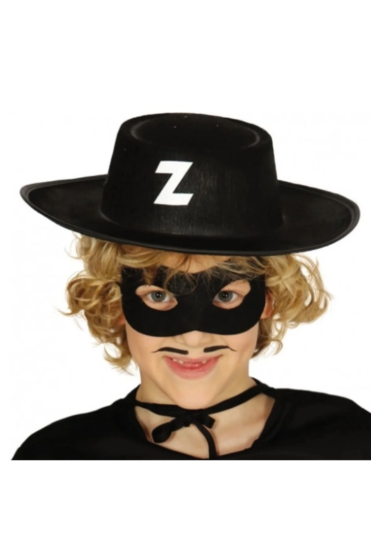 Z Logolu Zorro Şapkası Ve Zorro Maskesi Çocuk Boy Z Logolu Zorro Şapkası Ve Zorro Maskesi Çocuk Boy