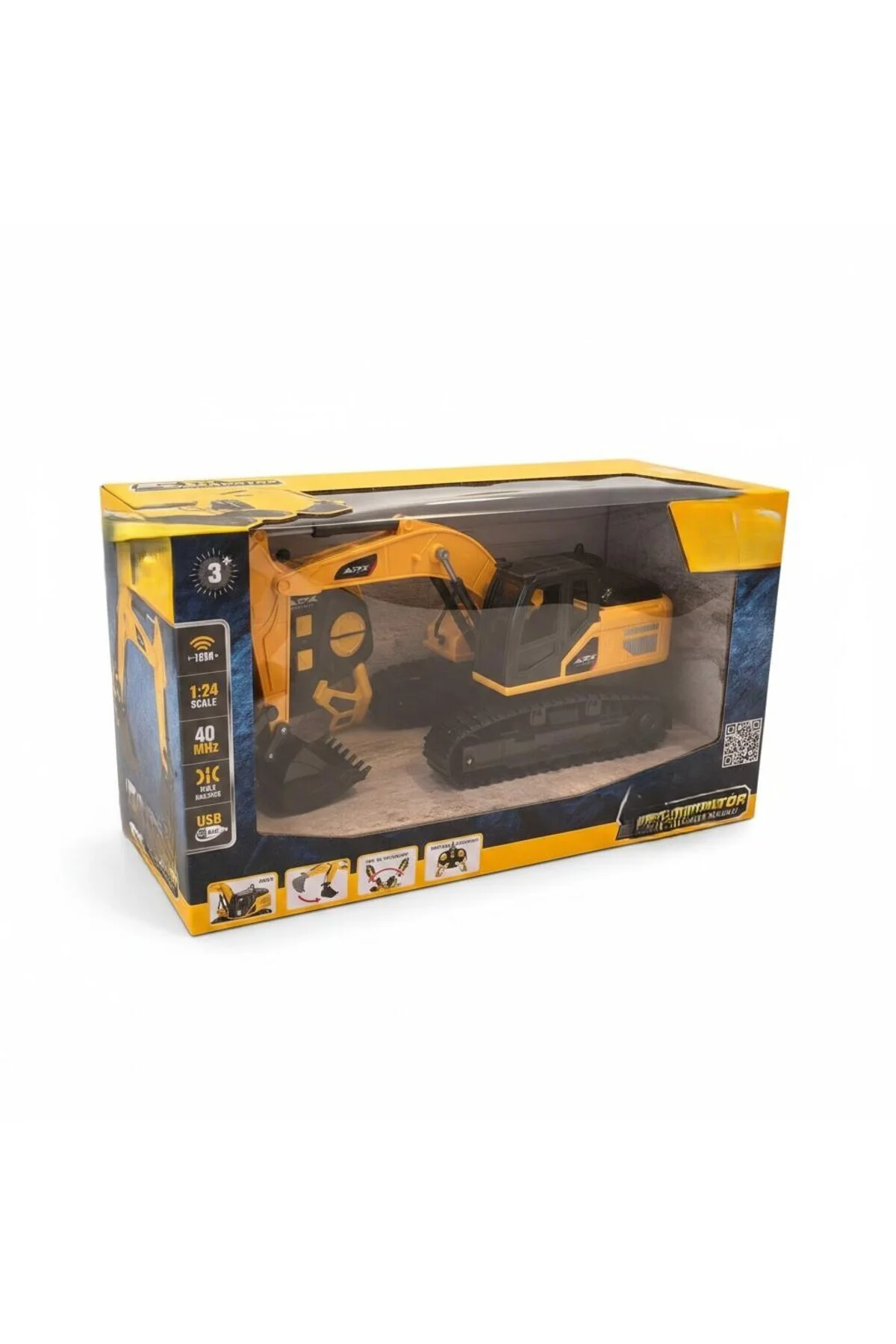 Z6809A U/K ŞARJLI 1:24 EKSKAVATÖR 40MHZ