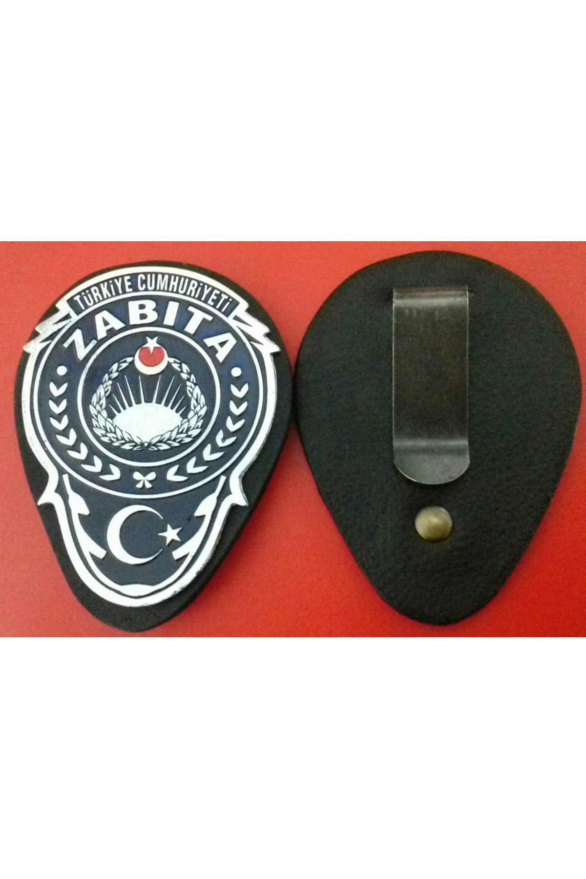 Zabıta Kemer Rozetı V Zabıta Rozetli Cüzdanı - Sadece Kurum Adres