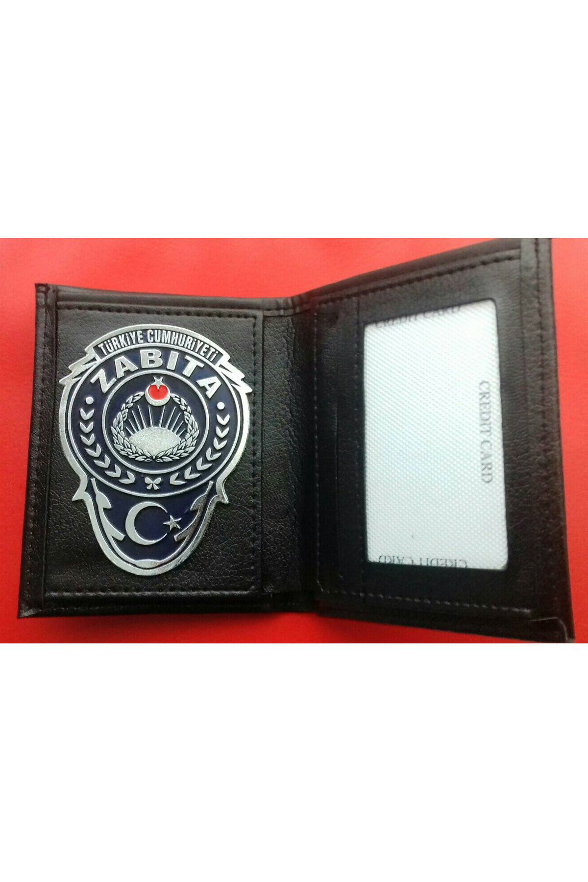Zabıta Kemer Rozetı V Zabıta Rozetli Cüzdanı - Sadece Kurum Adres