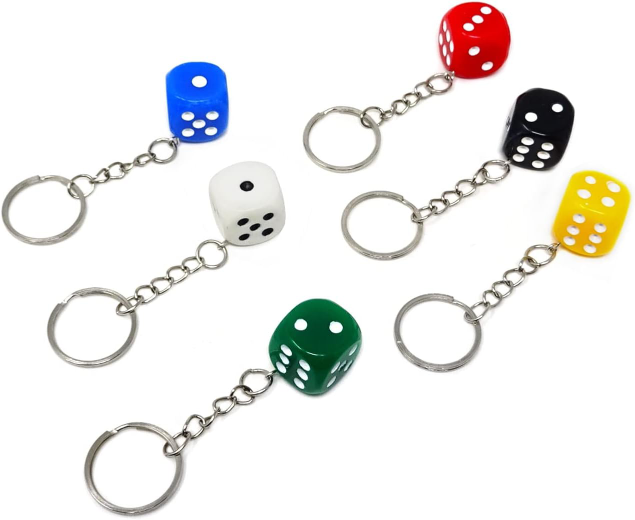 Zar Anahtarlık 1 Adet Araba Çanta Süs Anahtarlık - Siyah