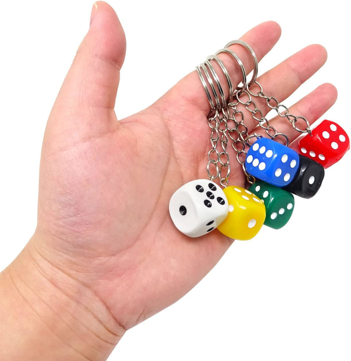 Zar Anahtarlık 1 Adet Araba Çanta Süs Anahtarlık - Siyah