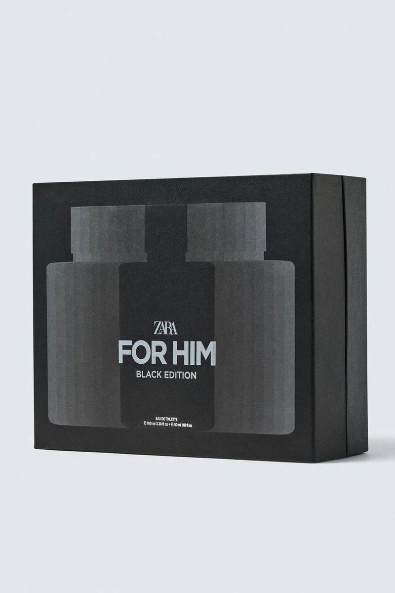 ZARA FOR HIM BLACK EDITION EDT SET 100 ML (3.4 FL.OZ) + 50 ML (1. ZARA FOR HIM BLACK EDITION EDT SET 100 ML (3.4 FL.OZ) + 50 ML (1. - Görsel 2