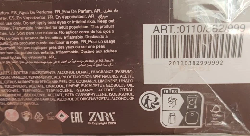 ZARA INDULGENT VANILLA EDP 80 ML (2.72 FL. OZ) Fiyatı, Yorumları ve Özellikleri